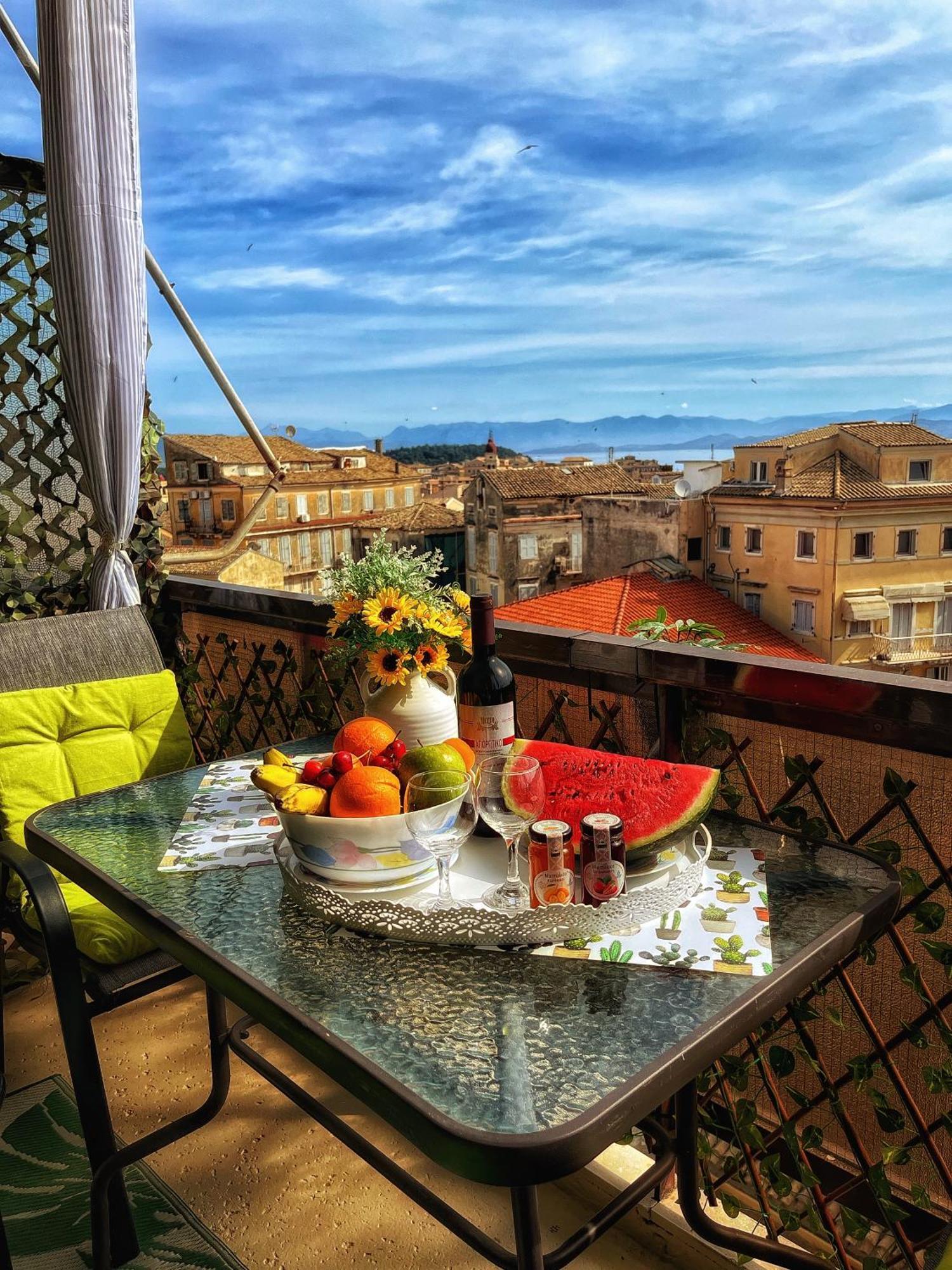 Corfu Panoramic View All The City Ngoại thất bức ảnh